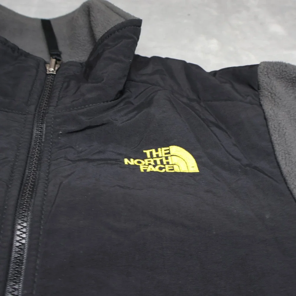 North Face Jacket Boys Large Black Denali Polartec Fleece Recycled Outdoor Fall‎